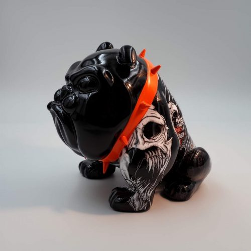 Chien Bulldog Avella 55cm - Harley Davidson