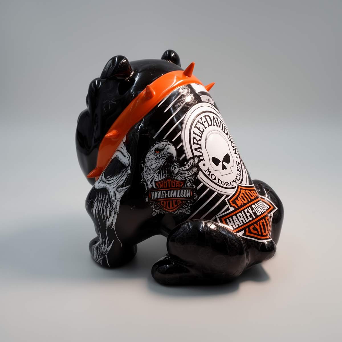 Figure Décorative Bulldog Avella 55 cm Harley Davidson – Image 3
