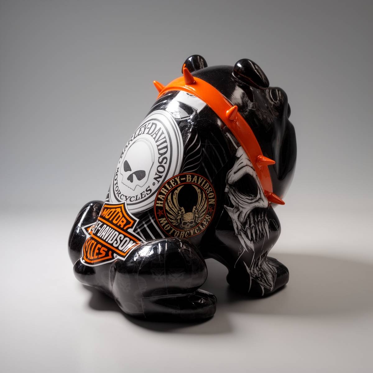 Figure Décorative Bulldog Avella 55 cm Harley Davidson – Image 2