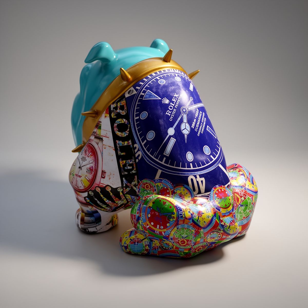 Figure Décorative Bulldog Avella 55 cm Rolex – Image 3