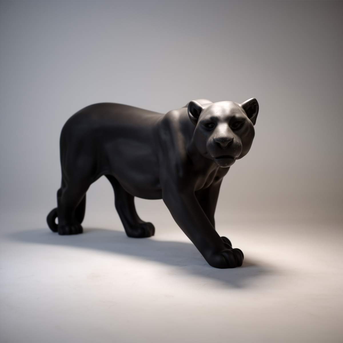 Figure Decorative Panthere Debout Grandeur Nature Mate – Image 3