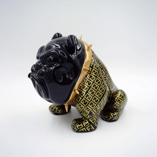 pies Bulldog Avella 22cm - oklejany motyw F