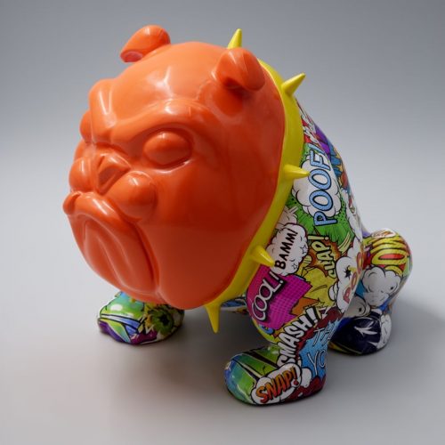 Chien Bulldog Avella 55 cm - Pop art