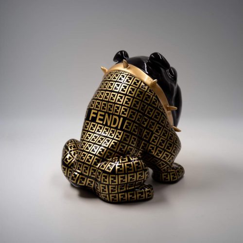 Chien Bulldog Avella 22 cm - motif adhésif F