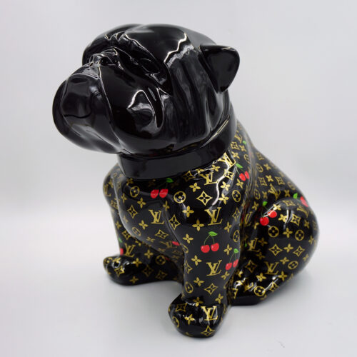 pies Bulldog Angelo 60cm - Monogram wiśnie