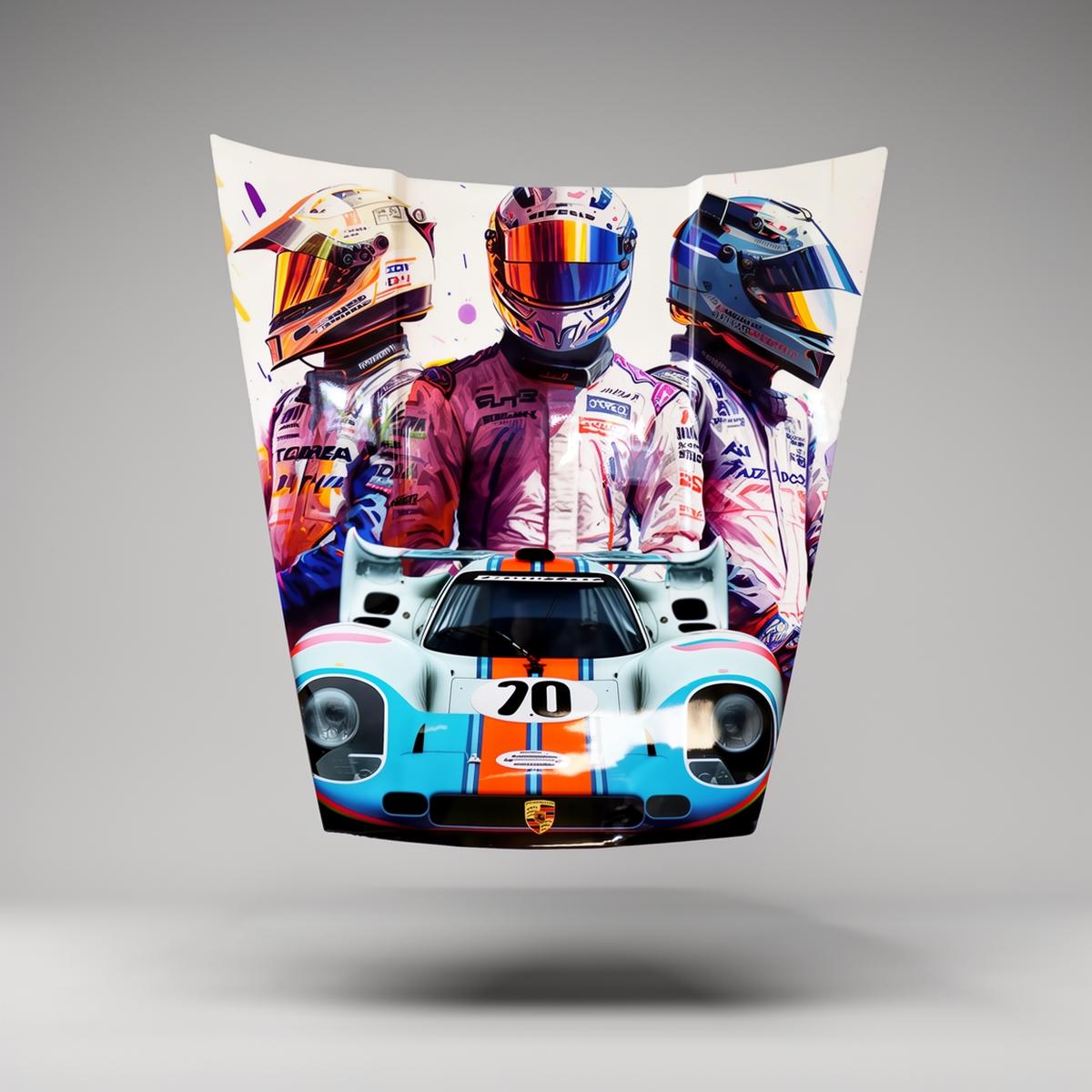 Capot De Voiture 911 Motif 19 – Image 2