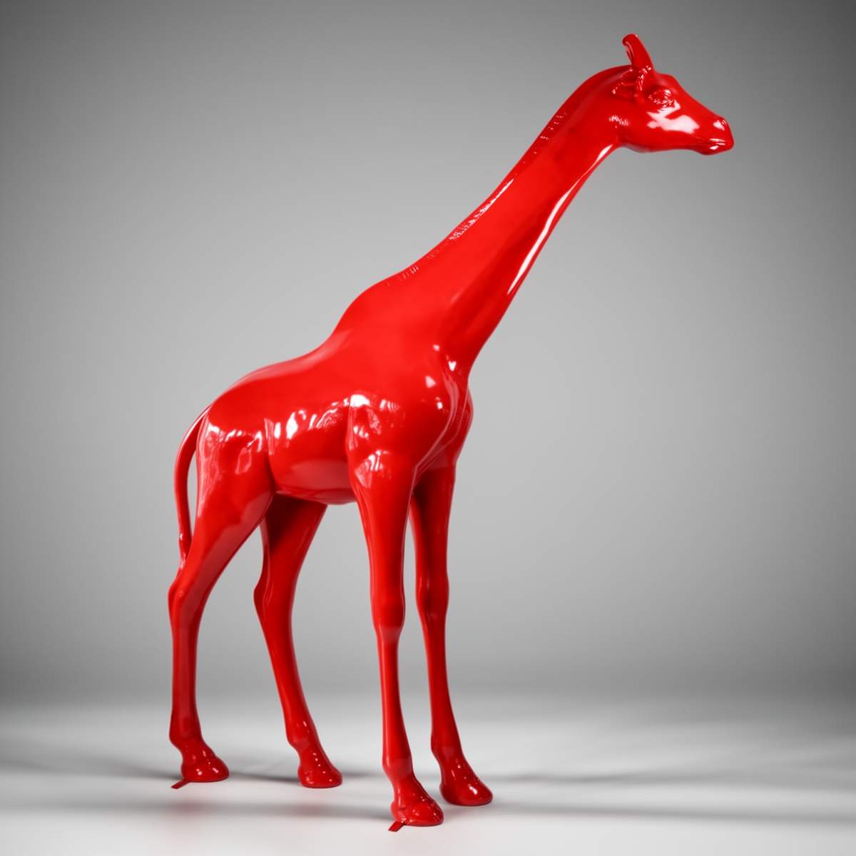 Figure Décorative Girafe Grandeur Nature Vert Clair – Image 2
