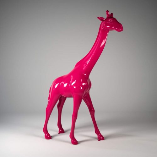 Grande girafe blanche 230 cm
