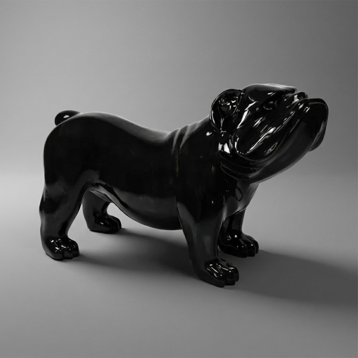 Figure Décorative Bulldog Anglais Couleur Unie