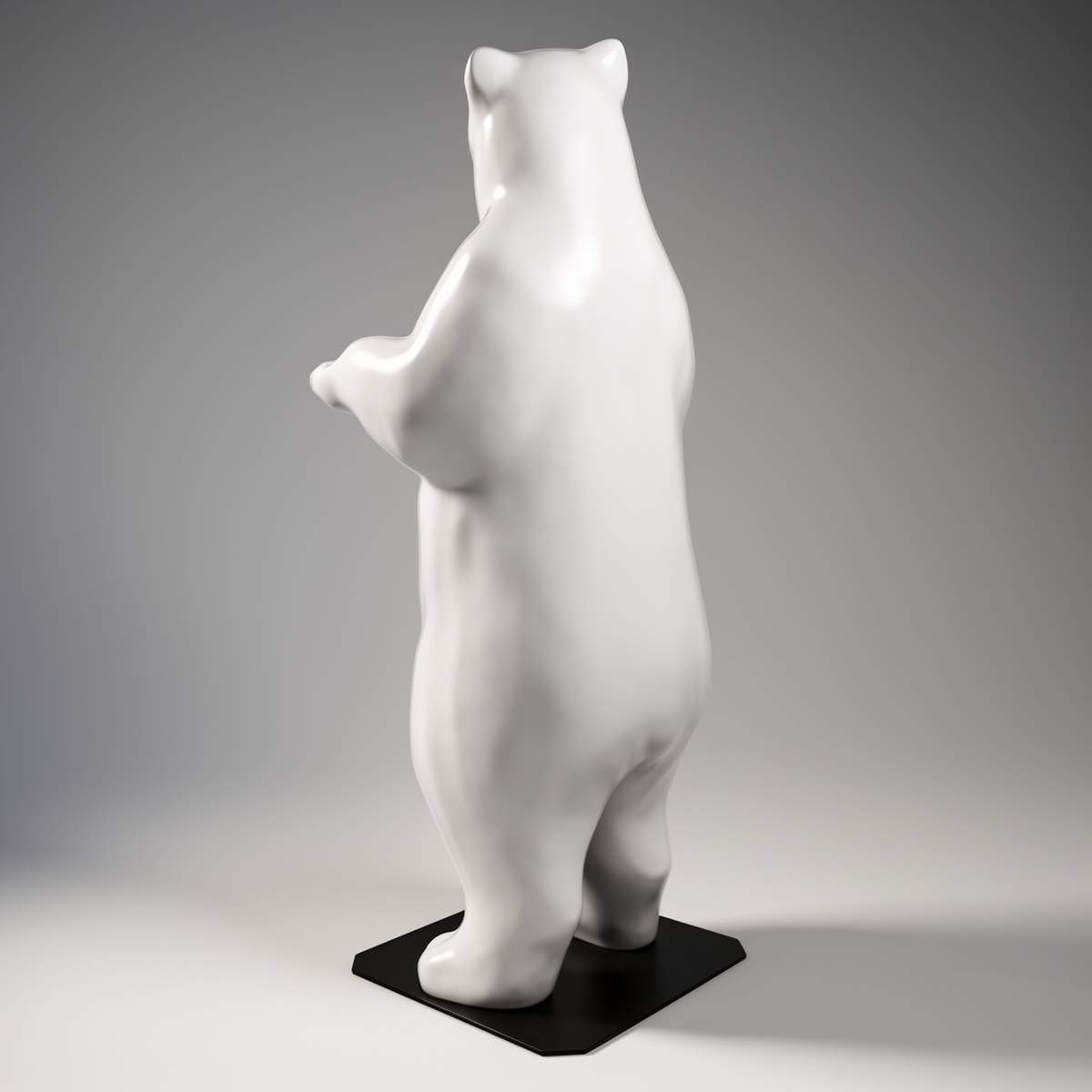 Figure Décorative Ours Debout 180 cm Couleur Unie – Image 3