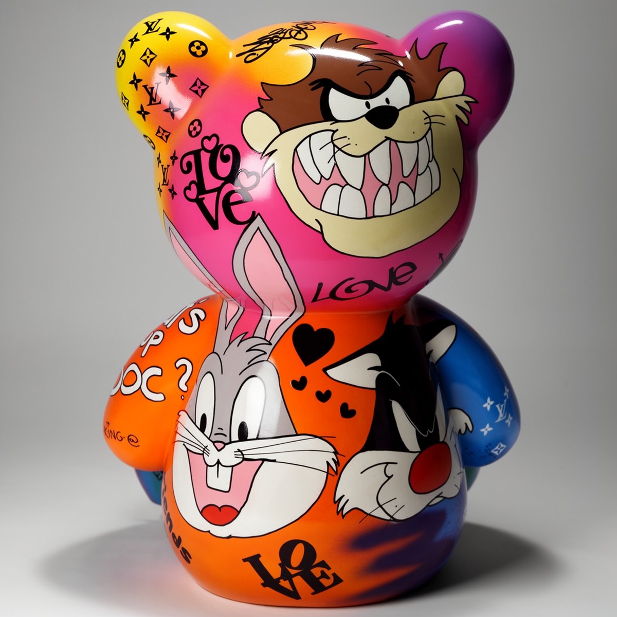 Grande Figure Décorative Ours Assis Looney Tunes – Image 2