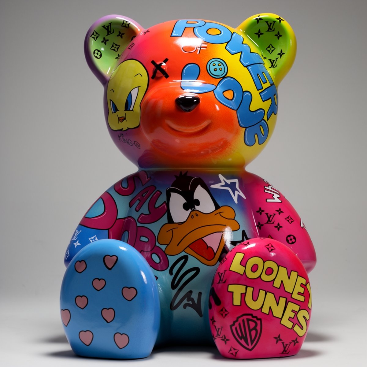 Grande Figure Décorative Ours Assis Looney Tunes