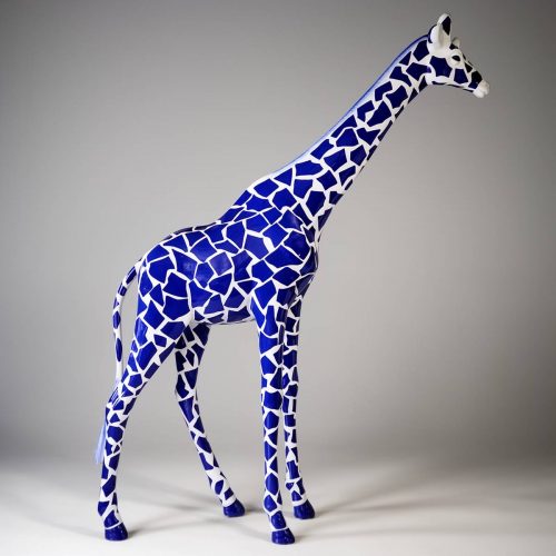 Grande statue girafe taille réelle - moderne