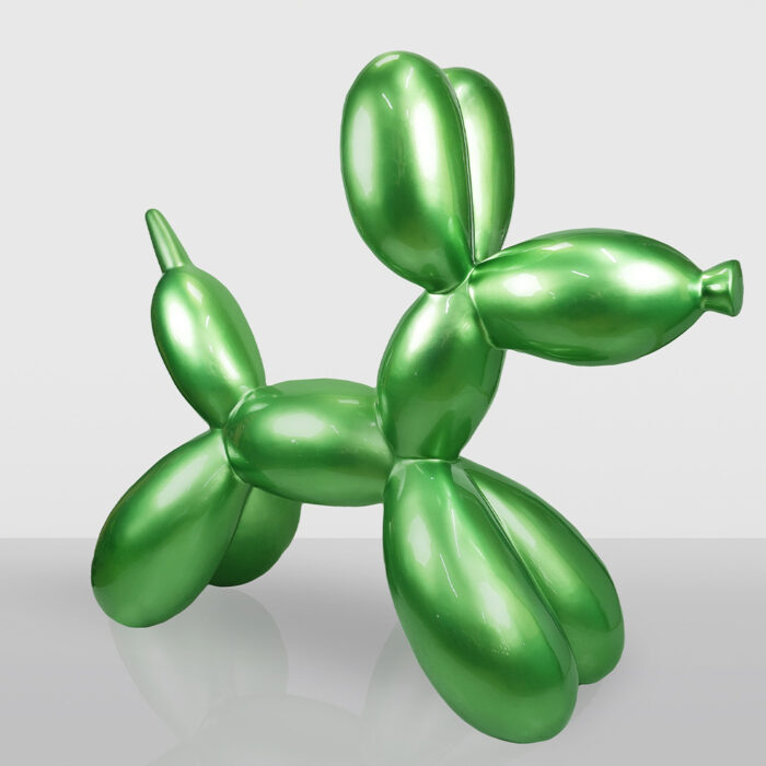 Grande Figure Décorative de Chien Ballon - Métallique Violet – Image 2