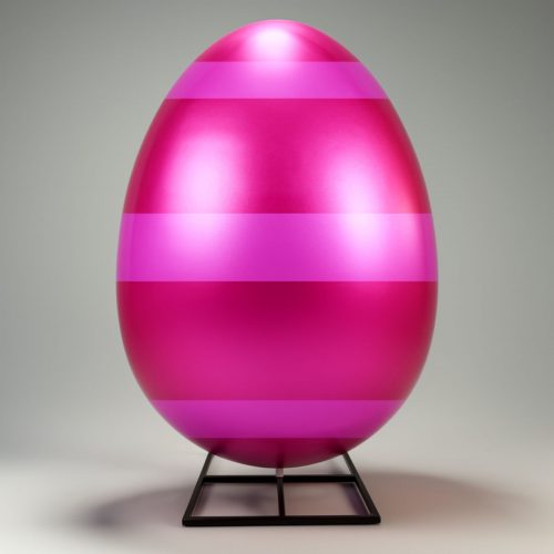 Figure décorative Œuf de Pâques XXL – Base carrée