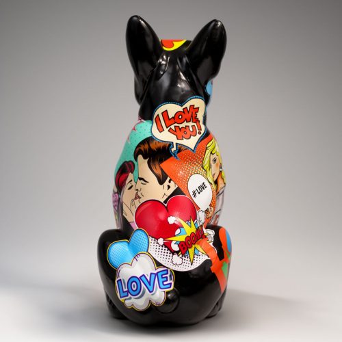 Figurine décorative Bouledogue Français - Bande Dessinée