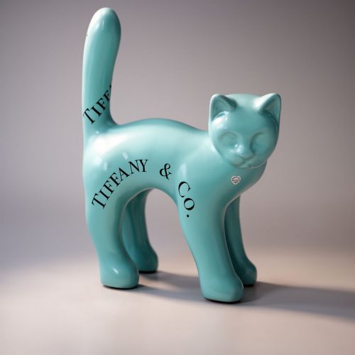 Figurine Décorative Petit Chat Debout - T