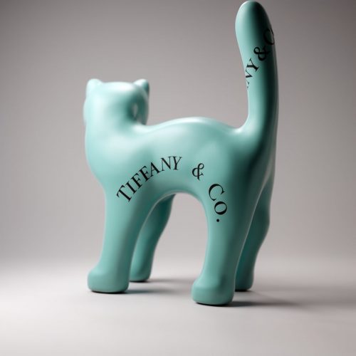 Figurine Décorative Petit Chat Debout - T