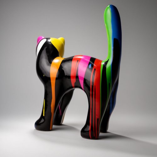 Figurine Décorative Petit Chat Debout - Trash