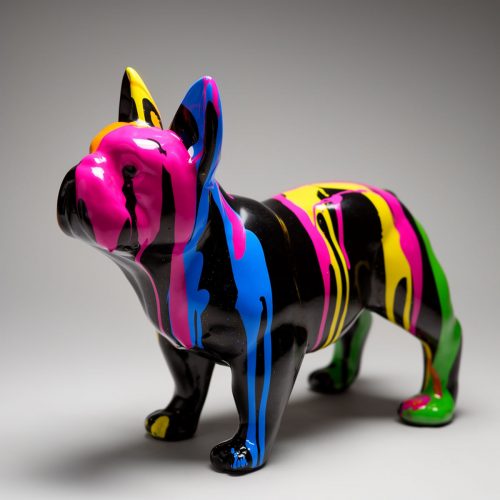 Figurine de Bouledogue Français debout - Trash