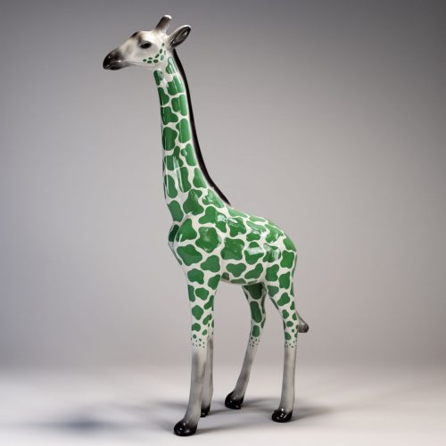 Girafe Tachetée de Vert - Grande Figurine 3D