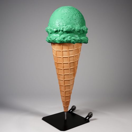 Figure Publicitaire de Glace à Boules - Menthe
