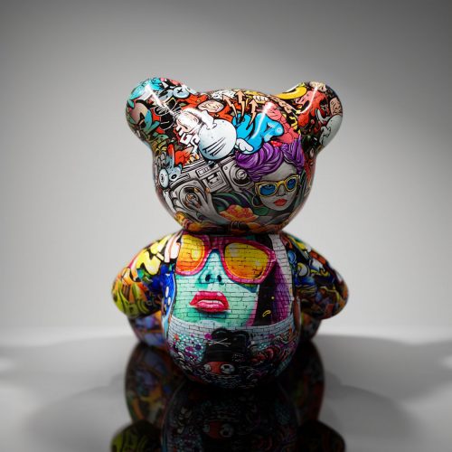 Petit Ourson Assis - Graffiti