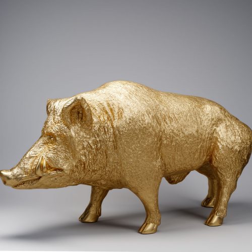 Sanglier Doré de Taille Réelle