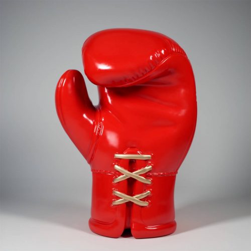 Grande Figurine Réaliste Gant de Boxe - Rouge