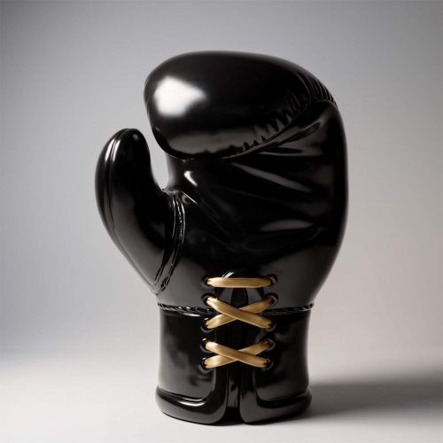 Grande Figurine Réaliste Gant de Boxe - Noire
