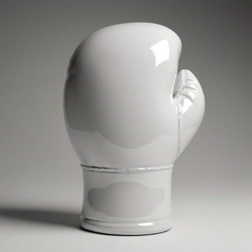 Grande Figurine Réaliste Gant de Boxe - Blanche
