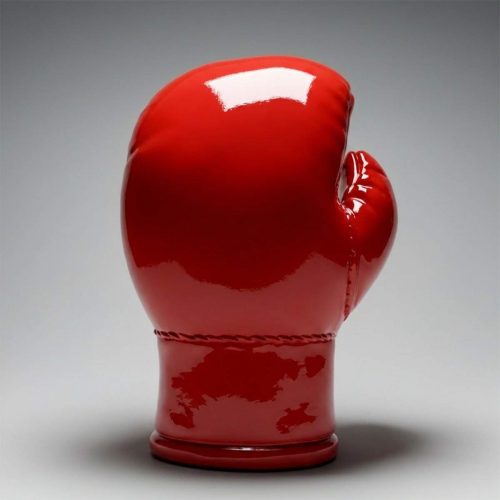 Grande Figurine Réaliste Gant de Boxe - Rouge