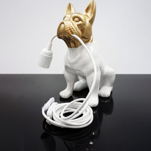 Figurine Décorative Lampe Bulldog Français - Motif III