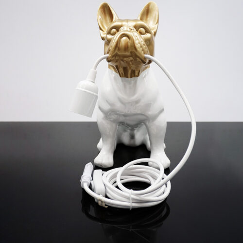 Figurine Décorative Lampe Bulldog Français - Motif III