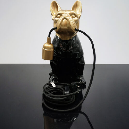 Figurine Décorative Lampe Bulldog Français - Motif VI