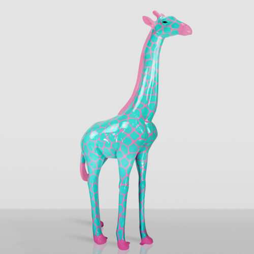 Girafe à Taches Céladon - Grande Figure 3D
