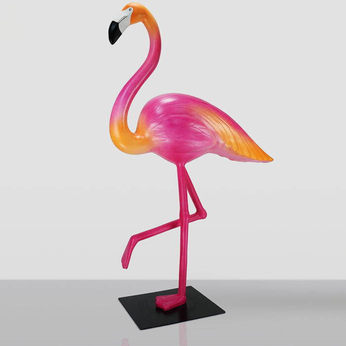 Figurine décorative Grand Flamant Rose 3D - Mangue Rose