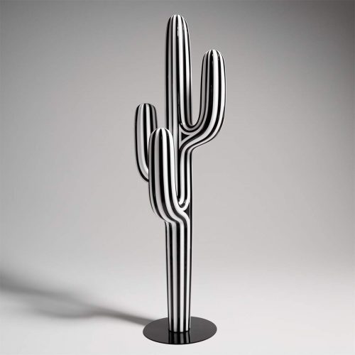 Portemanteau Cactus Noir et Blanc
