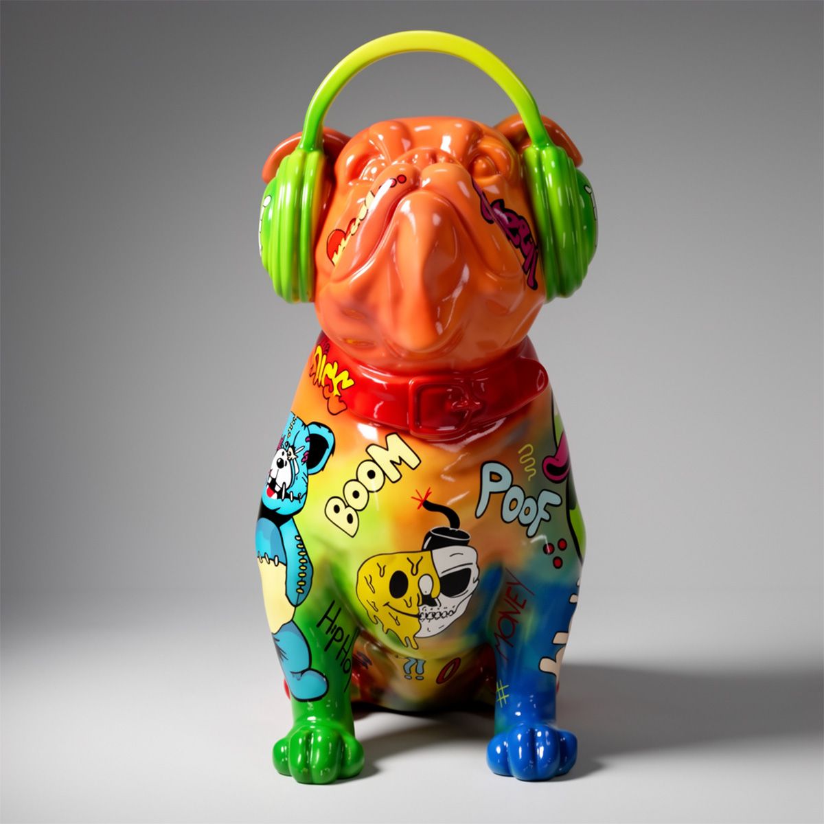 Bouledogue avec Casque - Pop Art – Image 5