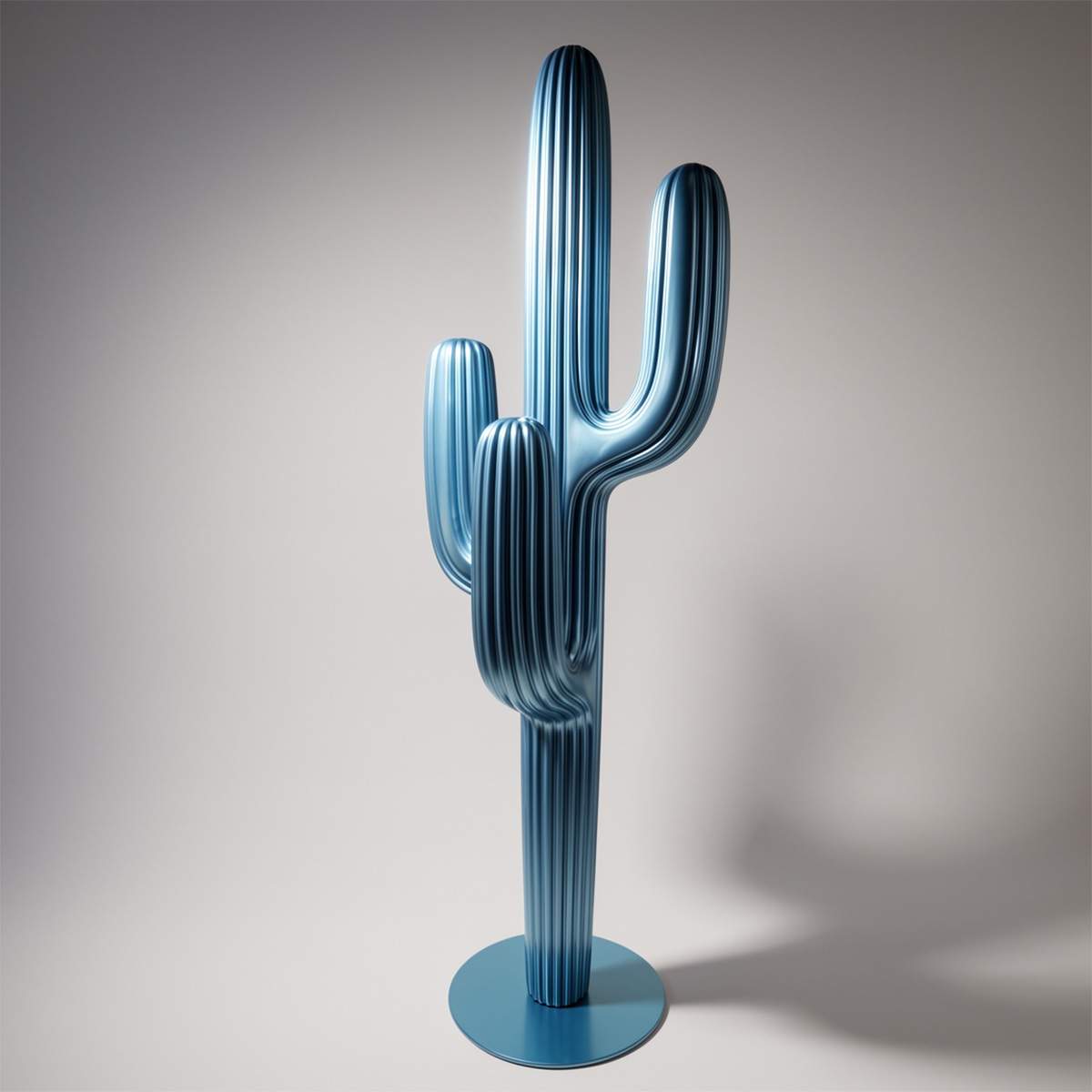 Portemanteau cactus métallisé