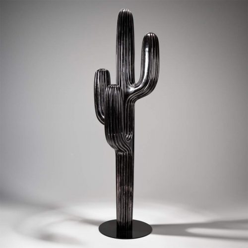 Porte-manteau Cactus en Patine Argentée
