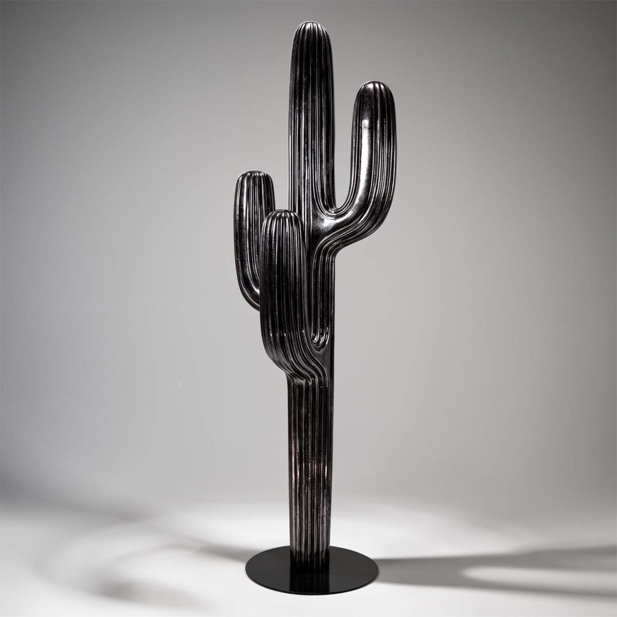 Porte-manteau Cactus en Patine Argentée