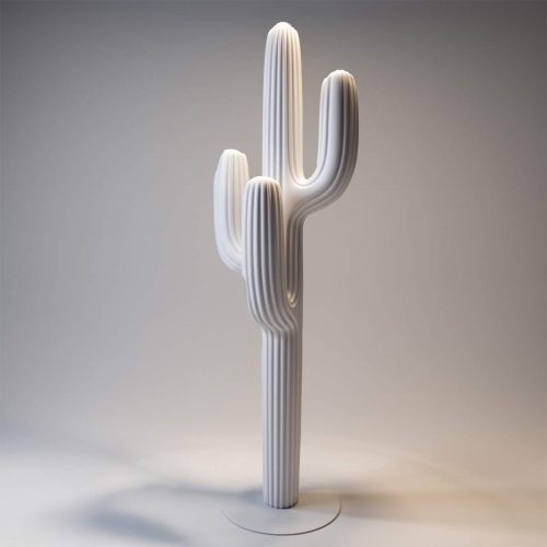 Patère Cactus Blanche