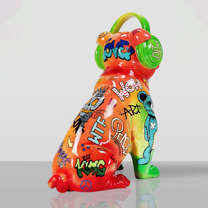 Bouledogue avec Casque - Pop Art – Image 4