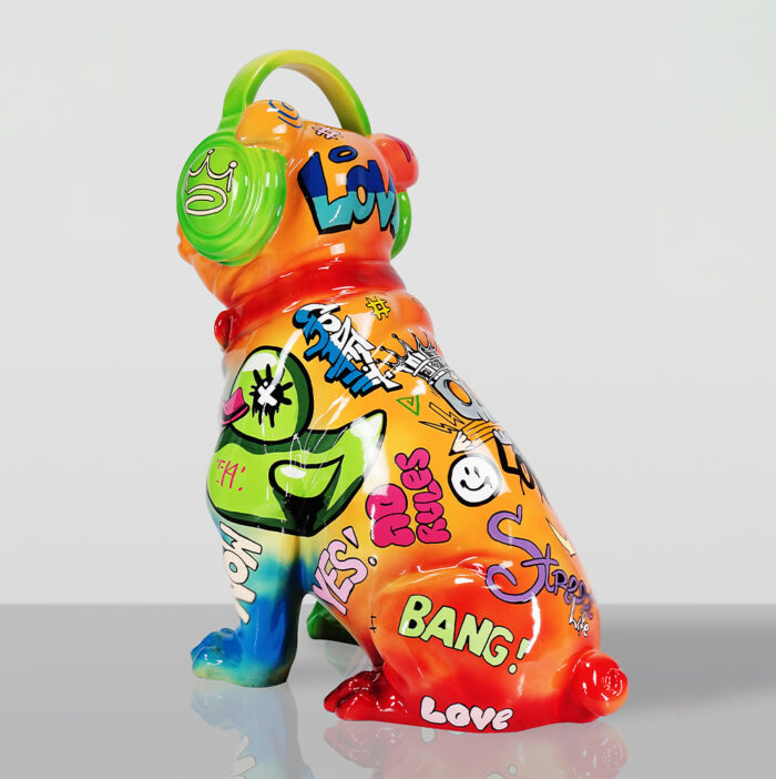 Bouledogue avec Casque - Pop Art – Image 5