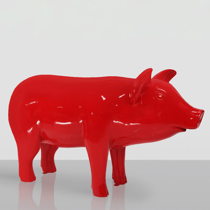 Grande Figurine Décorative - Cochon