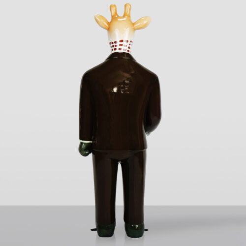 Figurine Décorative Girafe Debout en Costume