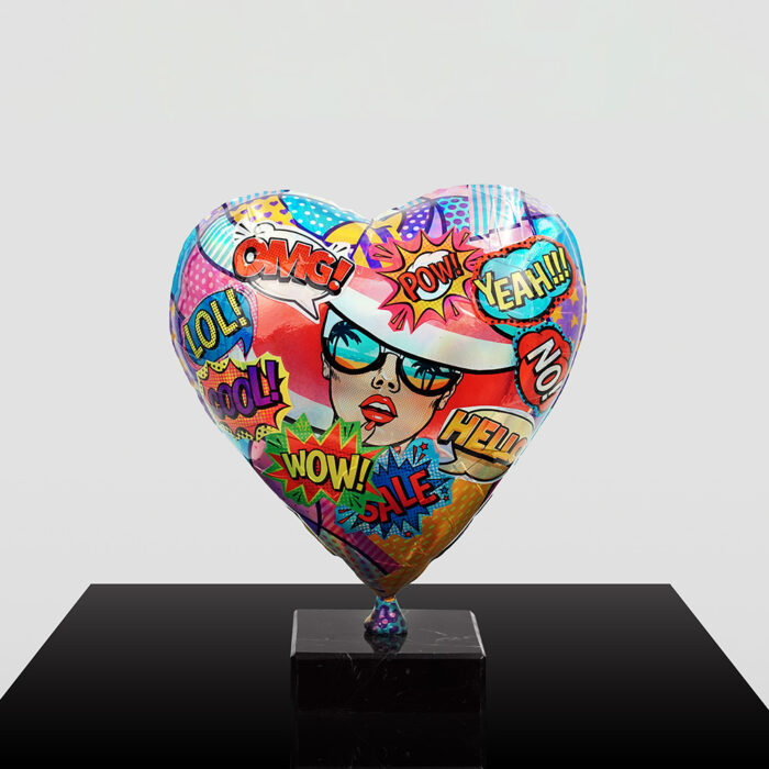 Figurine Décorative Ballon en Forme de Cœur – Image 15