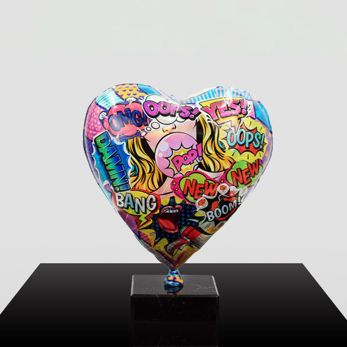 Figurine Décorative Ballon en Forme de Cœur – Image 4