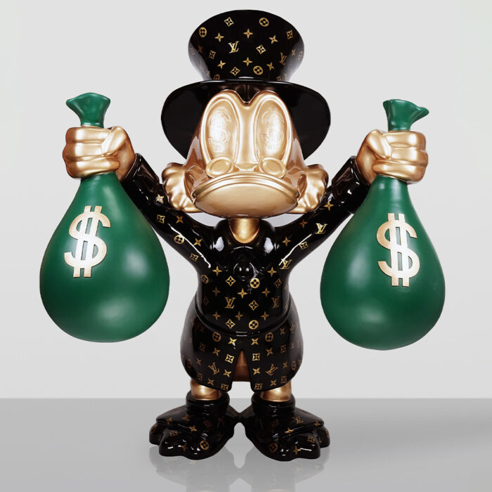 Figurine Décorative – Grand Balthazar Picsou avec des Sacs d’Argent
